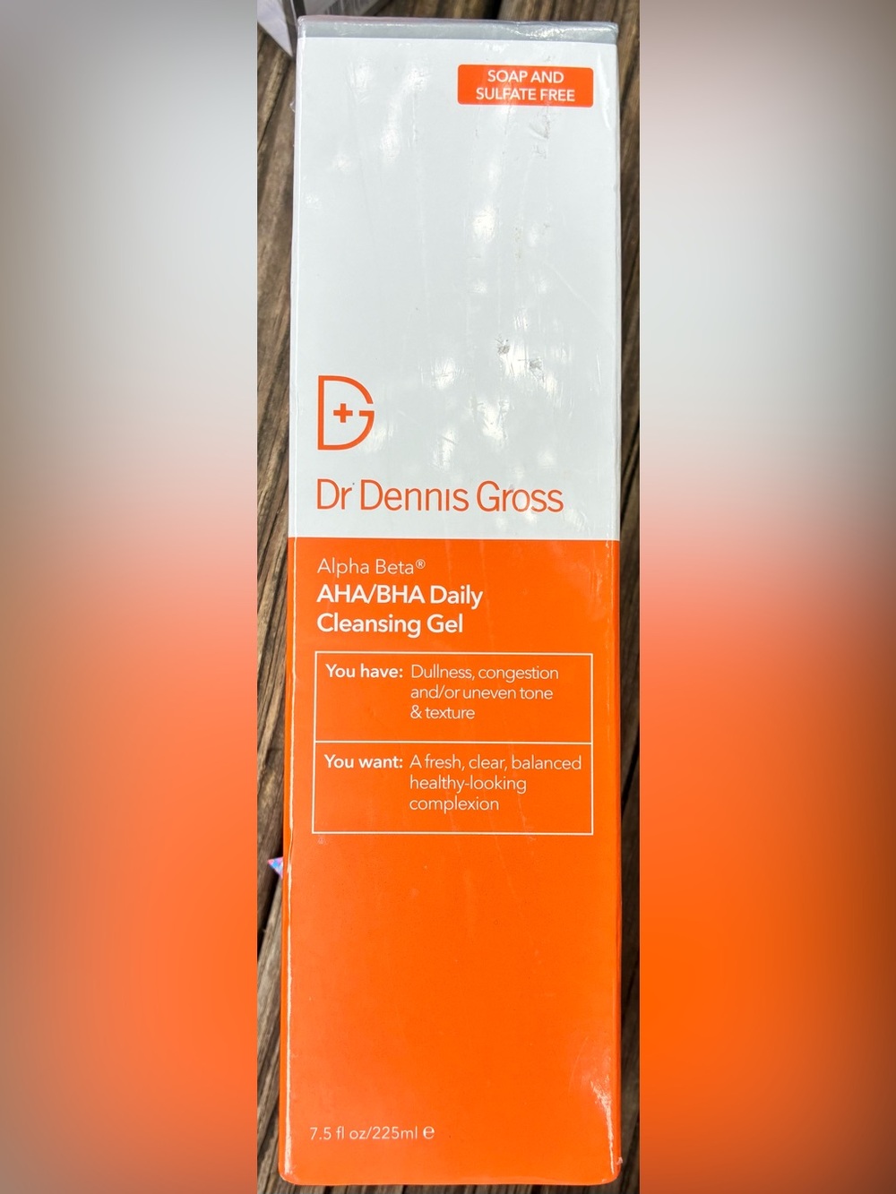 Dr Dennis Gross Alpha Beta AHA/BHA Daily Cleansing Gel - White & Orange